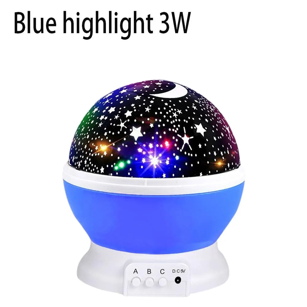 Starry Projector Night Light Rotating Sky Moon Lamp – PandaStyle